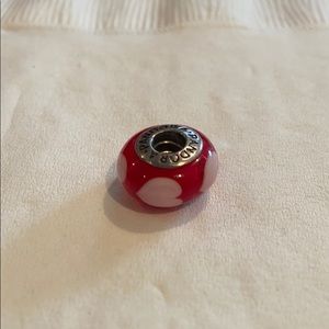 Red and Pink Glass PANDORA Bead